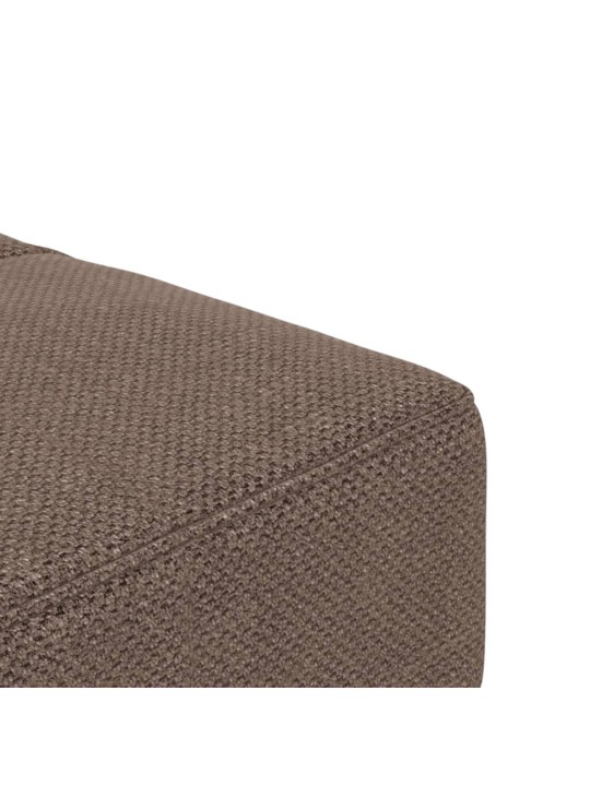 2místná rozkládací pohovka se 2 polštáři taupe textil