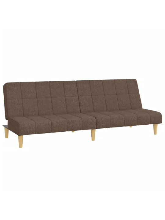 2místná rozkládací pohovka taupe textil