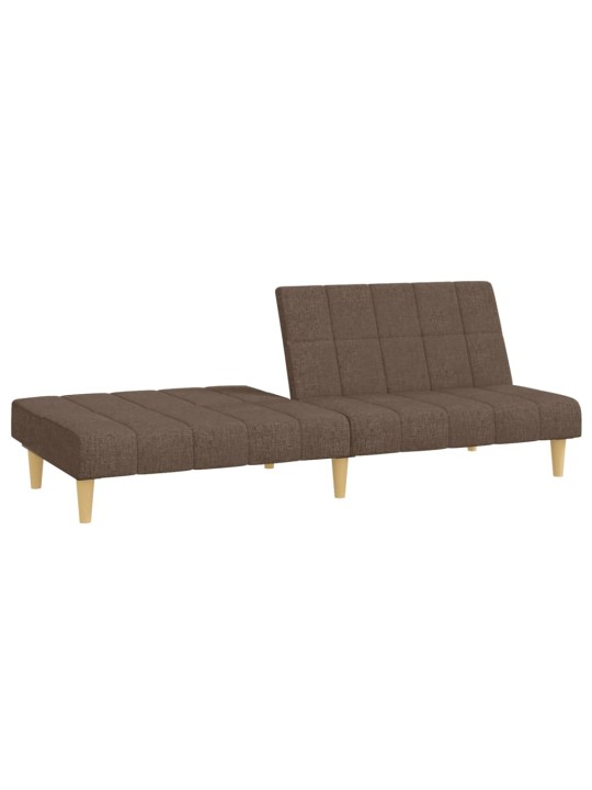 2místná rozkládací pohovka taupe textil