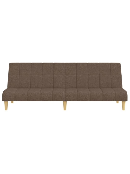 2místná rozkládací pohovka taupe textil