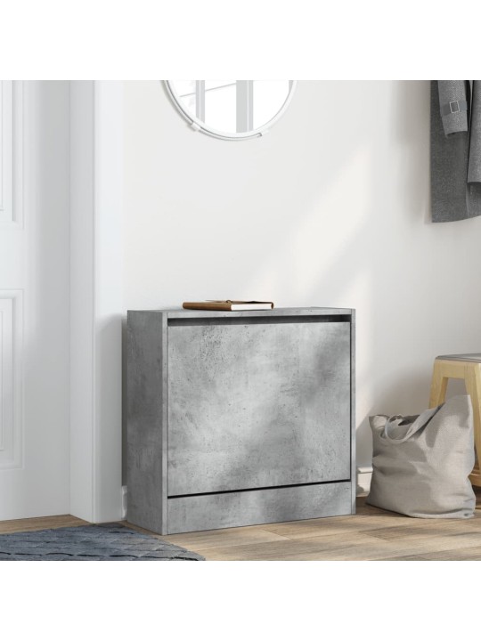 Botník betonově šedý 60 x 21 x 57 cm kompozitní dřevo
