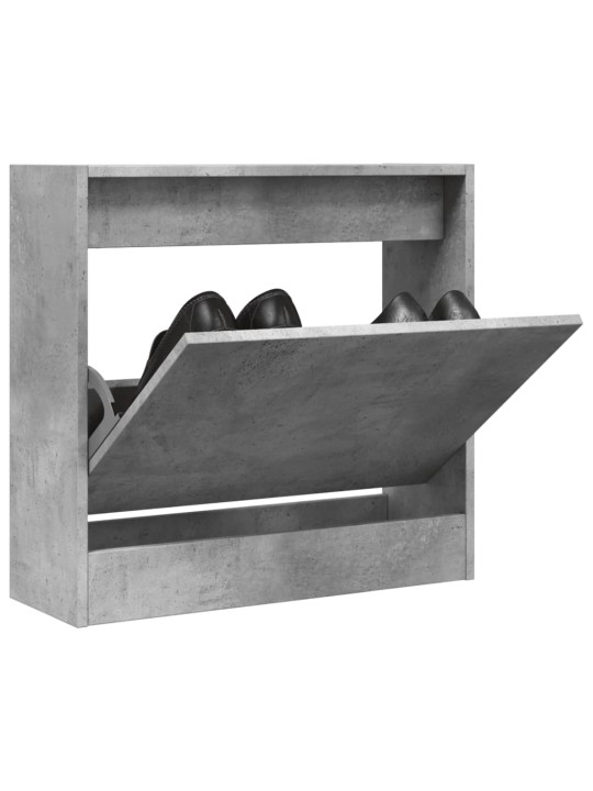 Botník betonově šedý 60 x 21 x 57 cm kompozitní dřevo