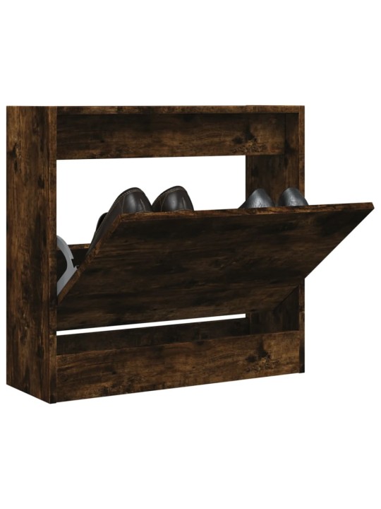 Botník kouřový dub 60 x 21 x 57 cm kompozitní dřevo