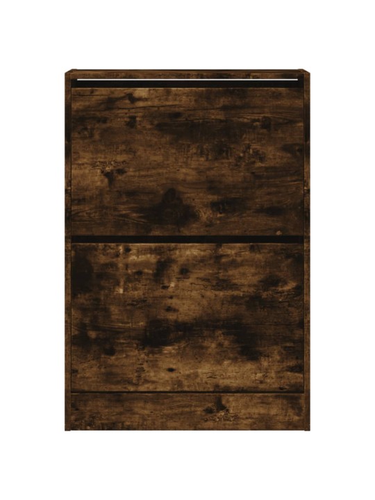 Botník kouřový dub 60 x 21 x 87,5 cm kompozitní dřevo