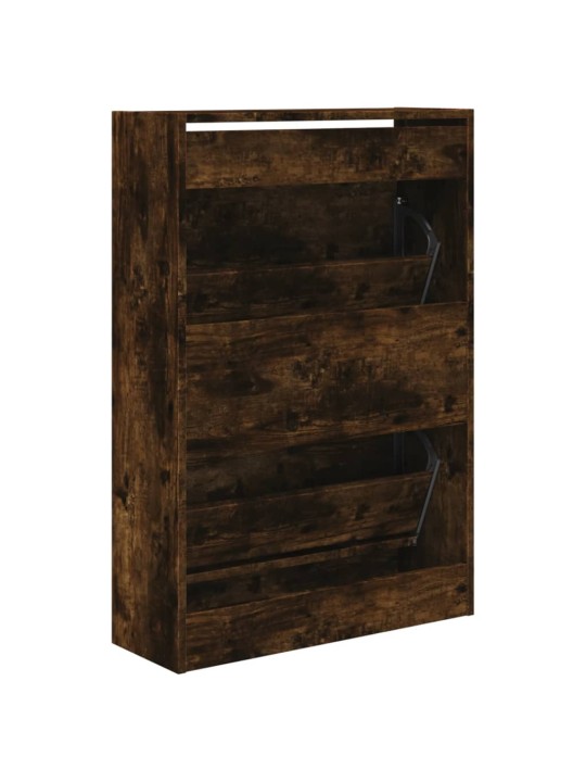 Botník kouřový dub 60 x 21 x 87,5 cm kompozitní dřevo