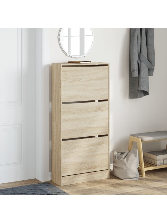 Botník dub sonoma 60 x 21 x 125,5 cm kompozitní dřevo