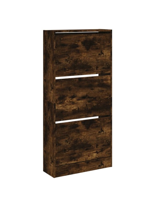 Botník kouřový dub 60 x 21 x 125,5 cm kompozitní dřevo