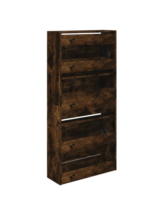 Botník kouřový dub 60 x 21 x 125,5 cm kompozitní dřevo