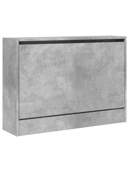 Botník betonově šedý 80 x 21 x 57 cm kompozitní dřevo
