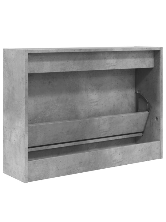 Botník betonově šedý 80 x 21 x 57 cm kompozitní dřevo