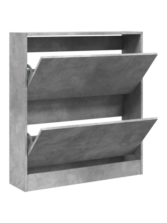 Botník betonově šedý 80 x 21 x 87,5 cm kompozitní dřevo