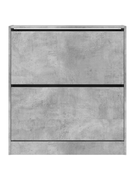 Botník betonově šedý 80 x 21 x 87,5 cm kompozitní dřevo