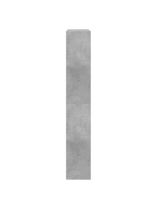 Botník betonově šedý 80 x 21 x 125,5 cm kompozitní dřevo