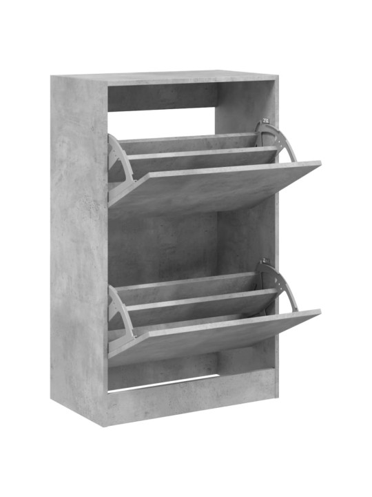 Botník betonově šedý 60 x 34 x 96,5 cm kompozitní dřevo