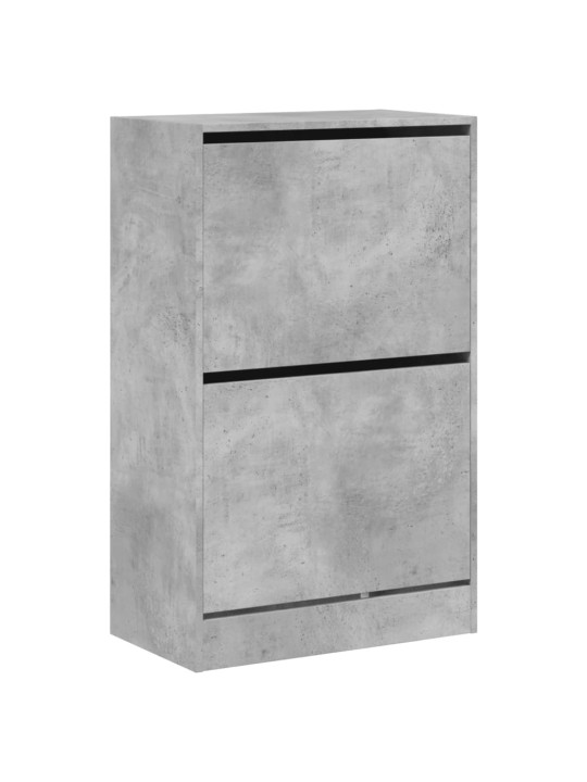 Botník betonově šedý 60 x 34 x 96,5 cm kompozitní dřevo