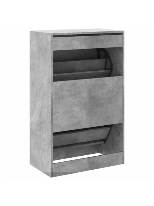 Botník betonově šedý 60 x 34 x 96,5 cm kompozitní dřevo