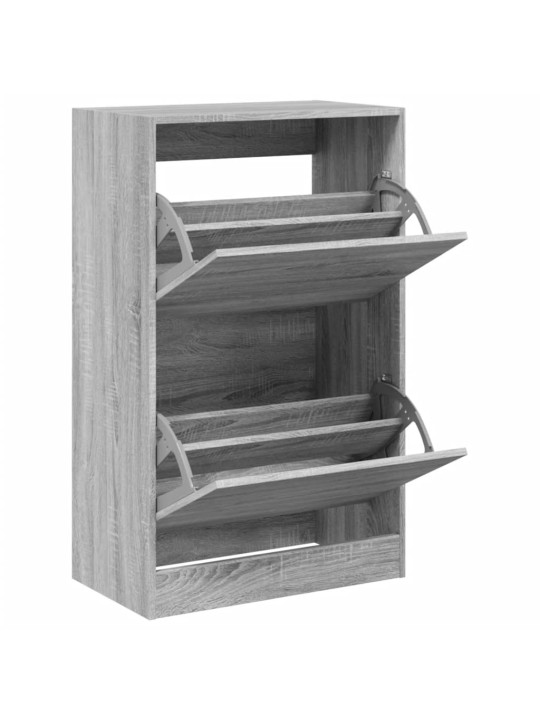 Botník šedý sonoma 60 x 34 x 96,5 cm kompozitní dřevo