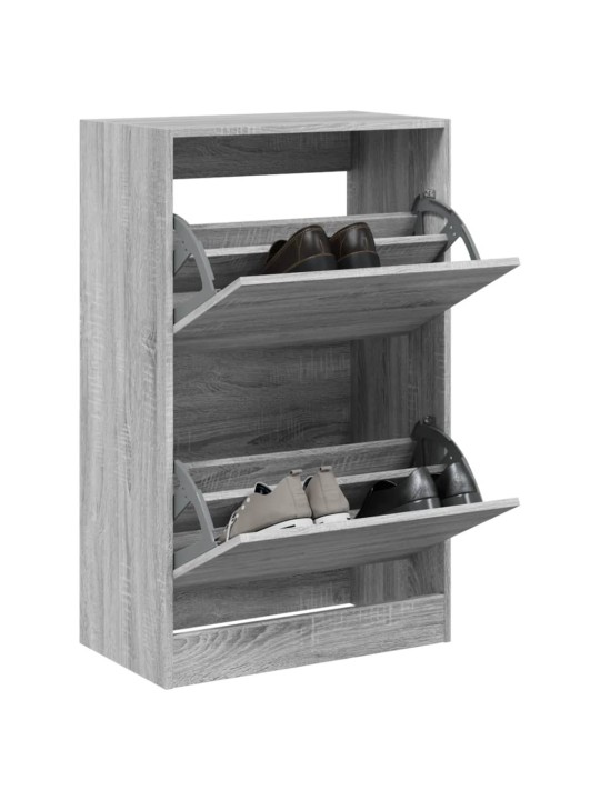 Botník šedý sonoma 60 x 34 x 96,5 cm kompozitní dřevo