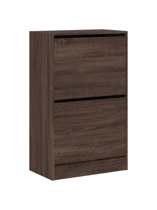 Botník hnědý dub 60 x 34 x 96,5 cm kompozitní dřevo