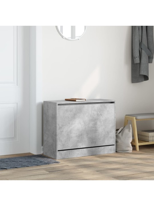 Botník betonově šedý 80 x 34 x 63 cm kompozitní dřevo