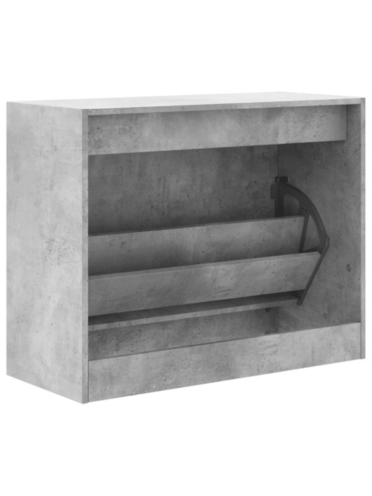 Botník betonově šedý 80 x 34 x 63 cm kompozitní dřevo