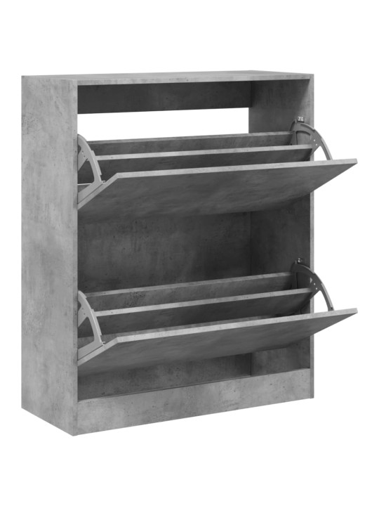 Botník betonově šedý 80 x 34 x 96,5 cm kompozitní dřevo
