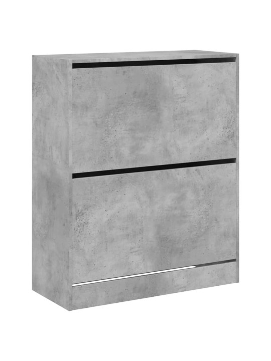 Botník betonově šedý 80 x 34 x 96,5 cm kompozitní dřevo