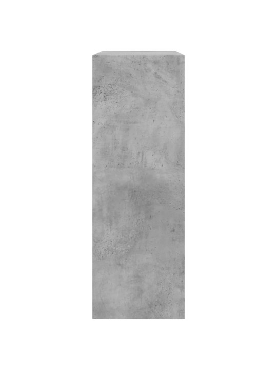 Botník betonově šedý 80 x 34 x 96,5 cm kompozitní dřevo