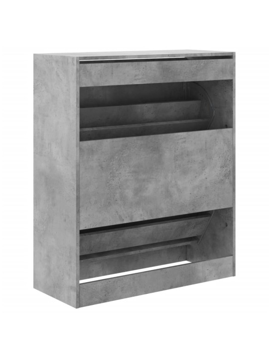 Botník betonově šedý 80 x 34 x 96,5 cm kompozitní dřevo