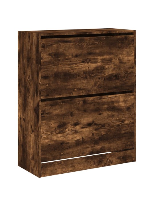 Botník kouřový dub 80 x 34 x 96,5 cm kompozitní dřevo