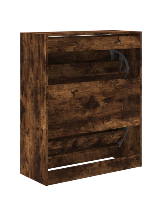Botník kouřový dub 80 x 34 x 96,5 cm kompozitní dřevo