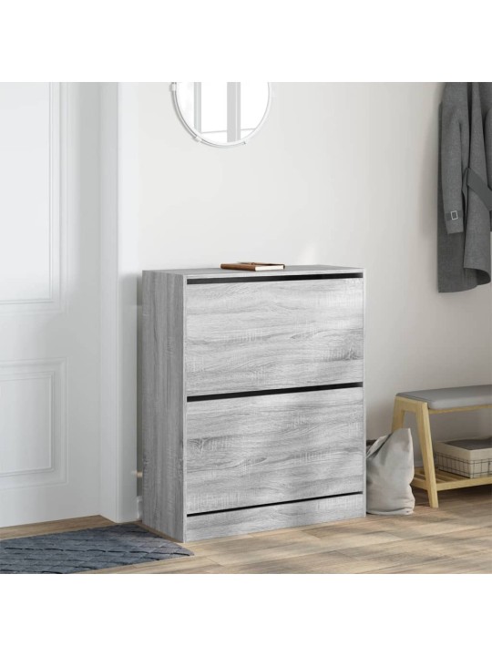 Botník šedý sonoma 80 x 34 x 96,5 cm kompozitní dřevo