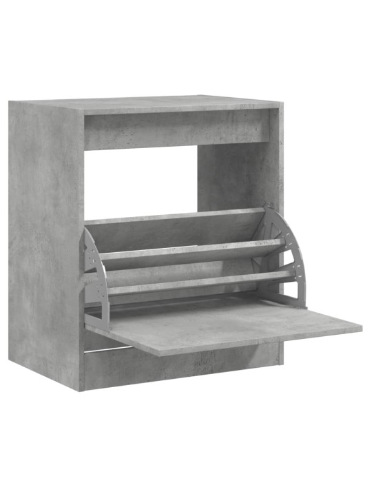 Botník betonově šedý 60 x 42 x 69 cm kompozitní dřevo