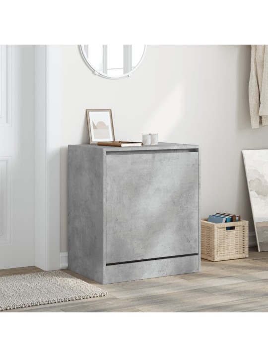 Botník betonově šedý 60 x 42 x 69 cm kompozitní dřevo
