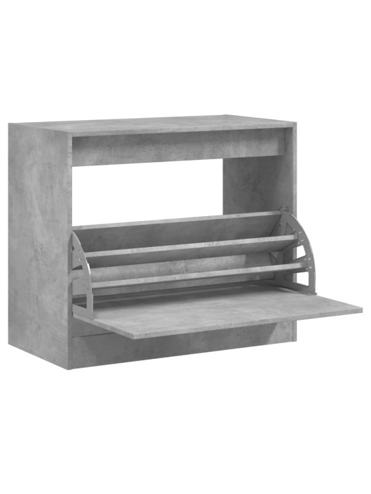 Botník betonově šedý 80 x 42 x 69 cm kompozitní dřevo