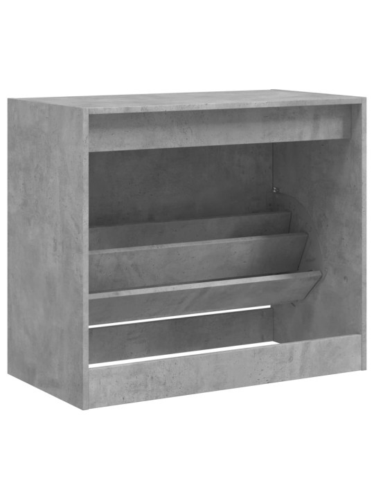 Botník betonově šedý 80 x 42 x 69 cm kompozitní dřevo
