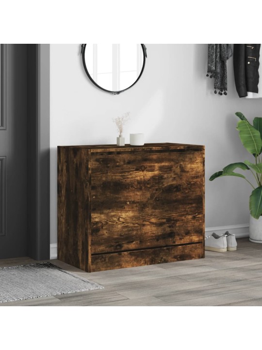 Botník kouřový dub 80 x 42 x 69 cm kompozitní dřevo