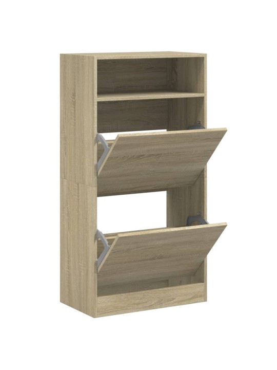 Botník dub sonoma 60 x 34 x 116 cm kompozitní dřevo
