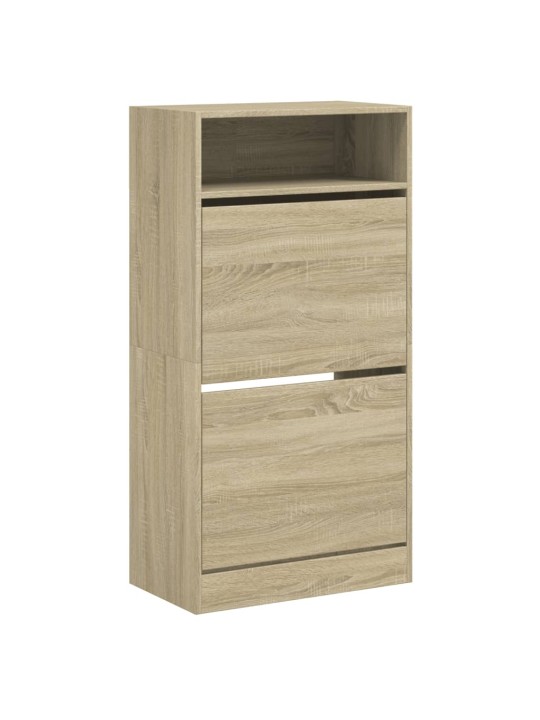 Botník dub sonoma 60 x 34 x 116 cm kompozitní dřevo