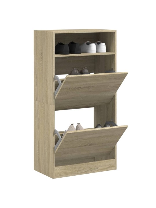 Botník dub sonoma 60 x 34 x 116 cm kompozitní dřevo