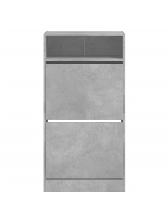 Botník betonově šedý 60 x 34 x 116 cm kompozitní dřevo