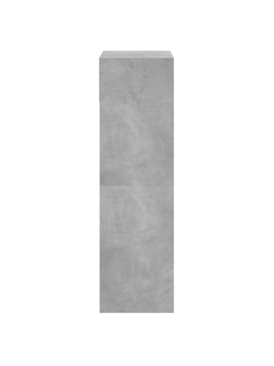 Botník betonově šedý 60 x 34 x 116 cm kompozitní dřevo