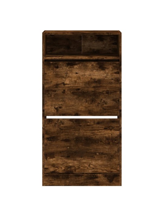 Botník kouřový dub 60 x 34 x 116 cm kompozitní dřevo