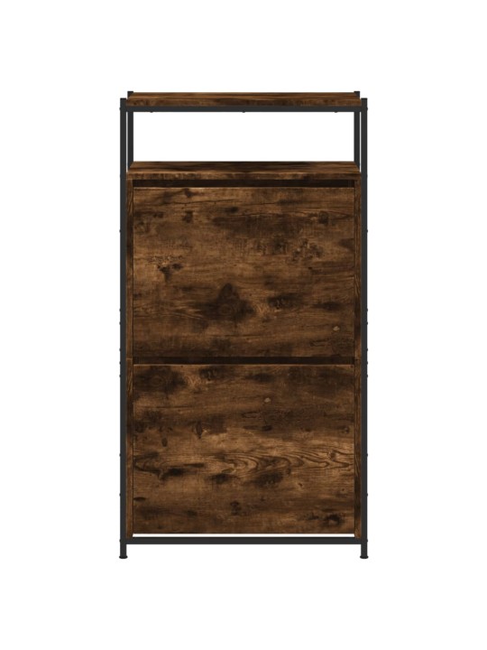 Botník kouřový dub 60 x 34 x 112 cm kompozitní dřevo