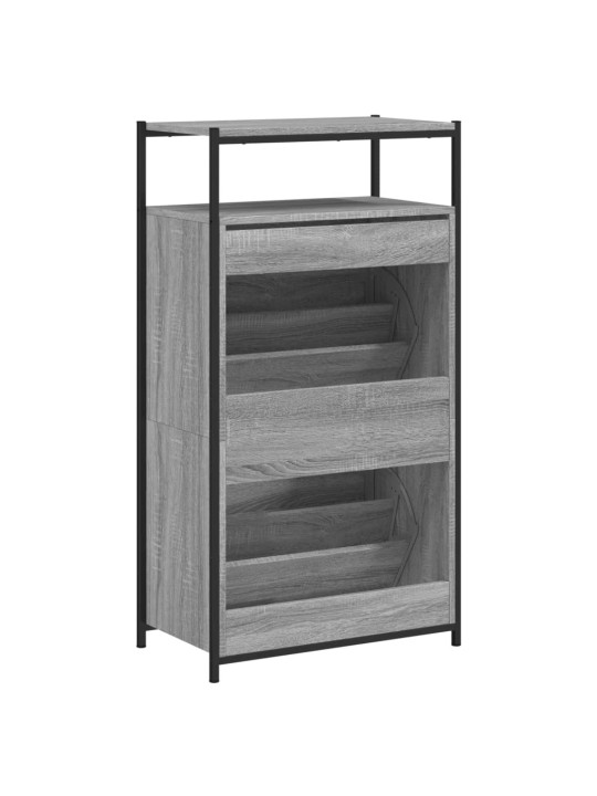 Botník šedý sonoma 60 x 34 x 112 cm kompozitní dřevo
