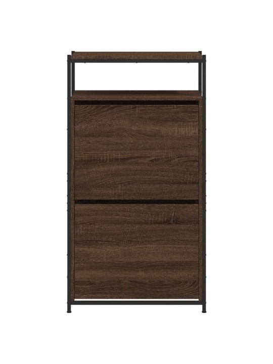 Botník hnědý dub 60 x 34 x 112 cm kompozitní dřevo