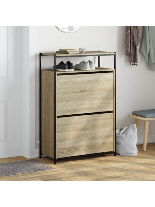Botník dub sonoma 75 x 34 x 112 cm kompozitní dřevo