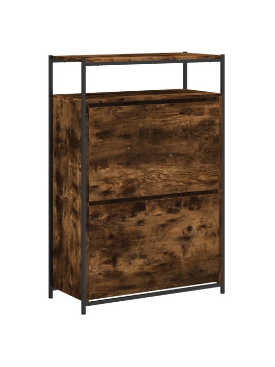 Botník kouřový dub 75 x 34 x 112 cm kompozitní dřevo