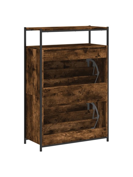 Botník kouřový dub 75 x 34 x 112 cm kompozitní dřevo
