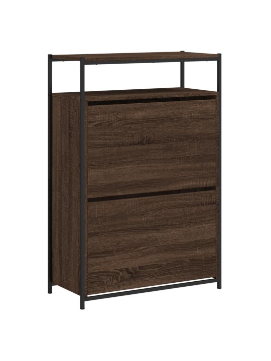 Botník hnědý dub 75 x 34 x 112 cm kompozitní dřevo